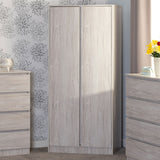 Wooden Wardrobe With 2 Doors - Malvern