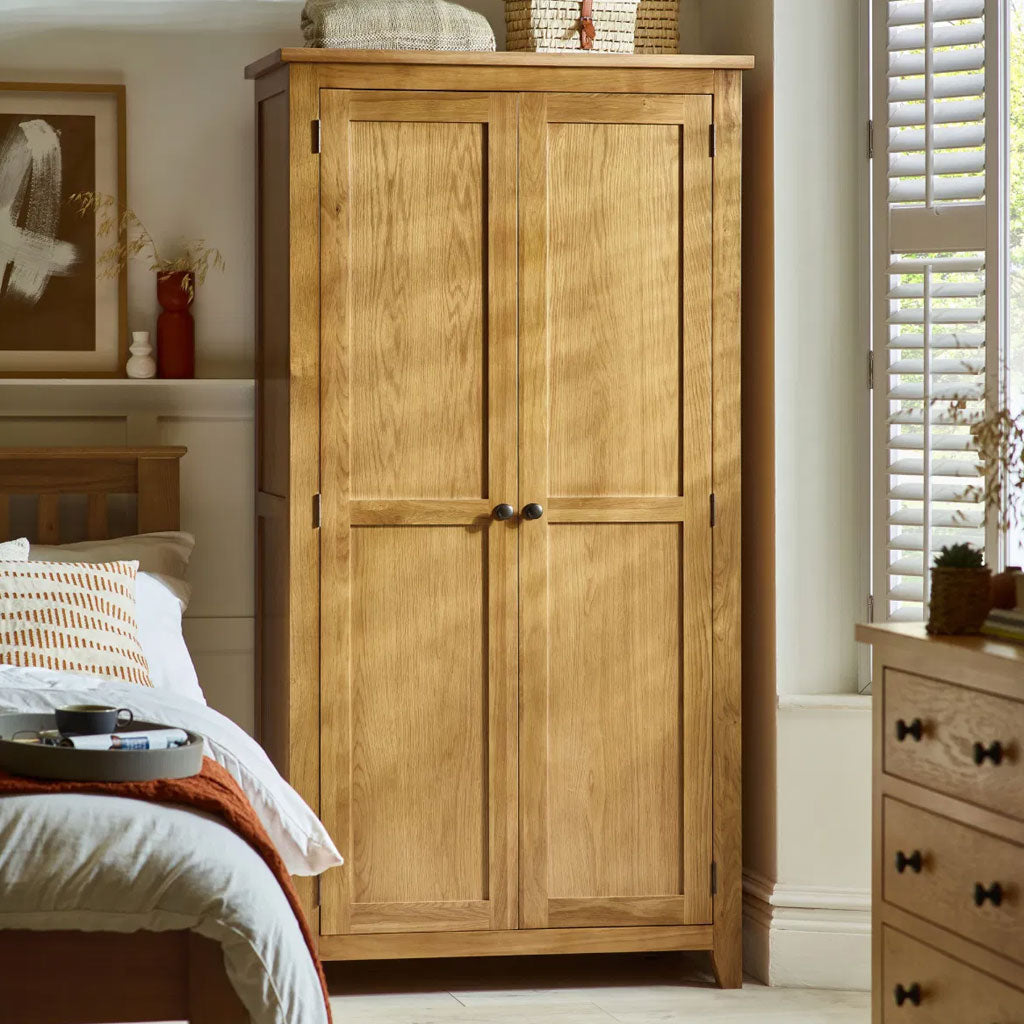 Wooden Wardrobe With 2 Doors - Marlborough