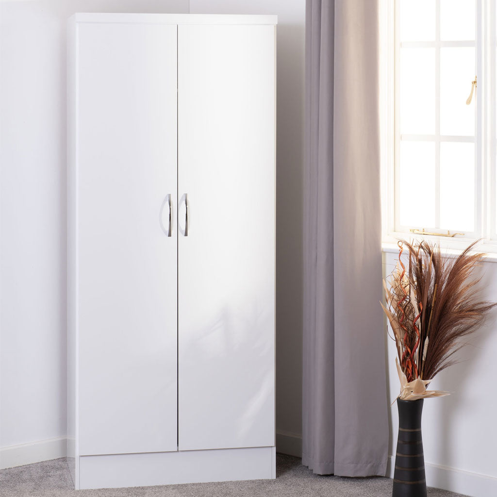 Wooden Wardrobe With 2 Doors - Nevada