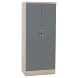 Wooden Wardrobe With 2 Doors - Nevada