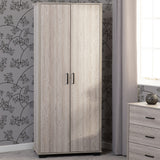 Wooden Wardrobe With 2 Doors - Oliver