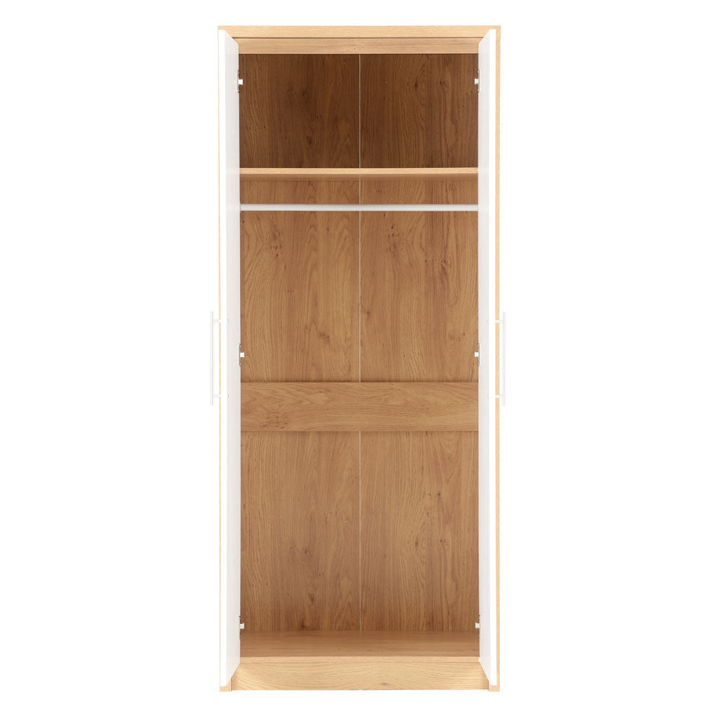 Wooden Wardrobe With 2 Doors - Seville