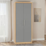 Wooden Wardrobe With 2 Doors - Seville