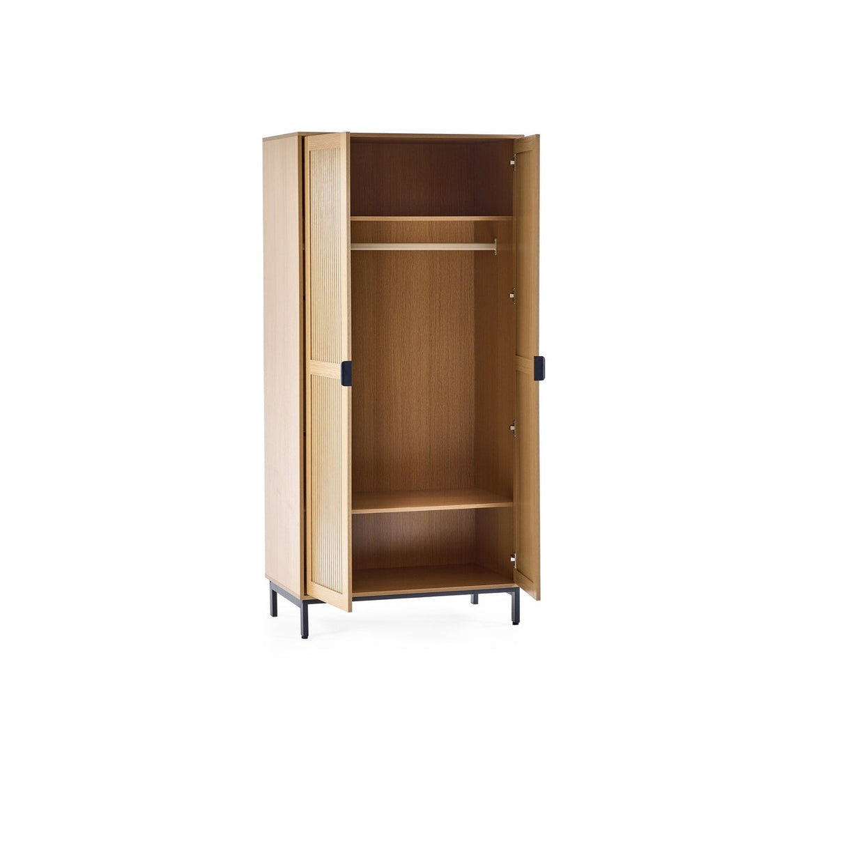 Wooden Wardrobe With 2 Doors - Sia