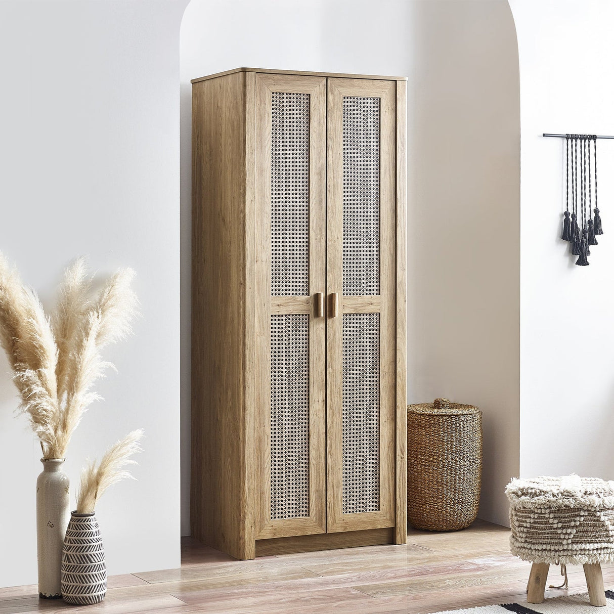 Wooden Wardrobe With 2 Doors - Sydney
