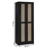 Wooden Wardrobe With 2 Doors - Sydney