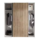 Wooden Wardrobe With 2 Sliding Doors - Berno
