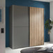 Wooden Wardrobe With 2 Sliding Doors - Berno