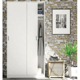 Wooden Wardrobe With 2 Sliding Doors - Hanover