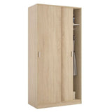 Wooden Wardrobe With 2 Sliding Doors - Hanover