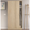 Wooden Wardrobe With 2 Sliding Doors - Hanover