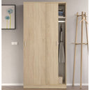 Wooden Wardrobe With 2 Sliding Doors - Hanover