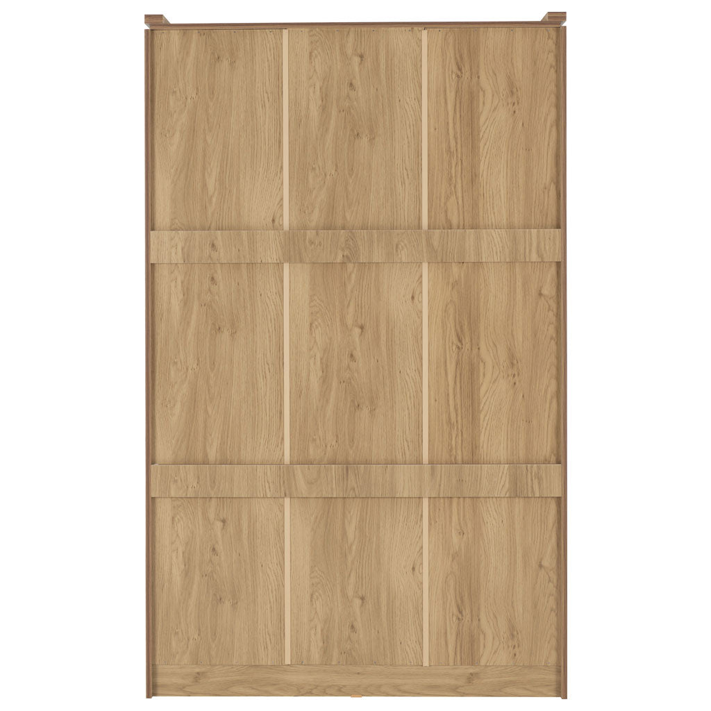 Wooden Wardrobe With 3 Doors And 2 Drawers - Charles