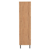 Wooden Wardrobe With 3 Doors And 2 Drawers - Leon
