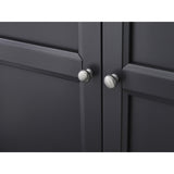 Wooden Wardrobe With 3 Doors And 2 Drawers - Maine