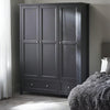 Wooden Wardrobe With 3 Doors And 2 Drawers - Maine