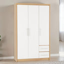 Wooden Wardrobe With 3 Doors And 2 Drawers - Seville