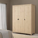 Wooden Wardrobe 149.8cm Wide With 3 Doors - Barcelona