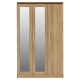 Wooden Wardrobe With 3 Doors - Charles