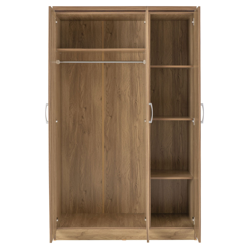 Wooden Wardrobe With 3 Doors - Charles