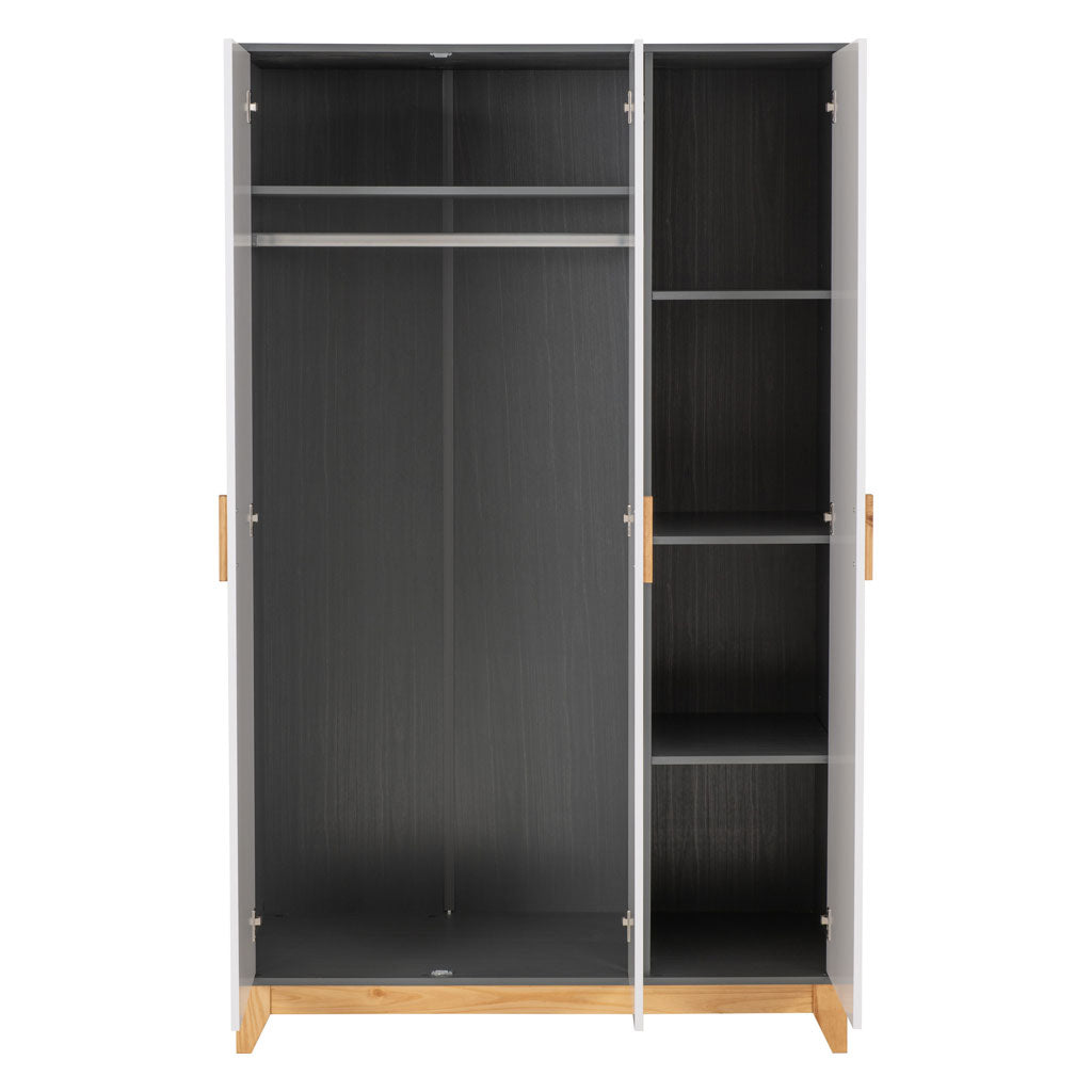 Wooden Wardrobe With 3 Doors - Cleveland