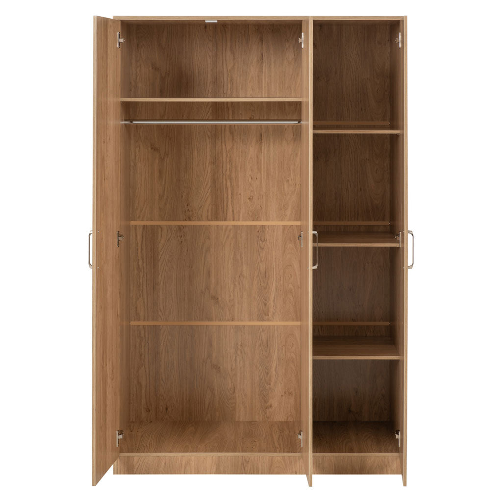 Wooden Wardrobe With 3 Doors - Dakota