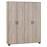 Wooden Wardrobe With 4 Doors - Oliver