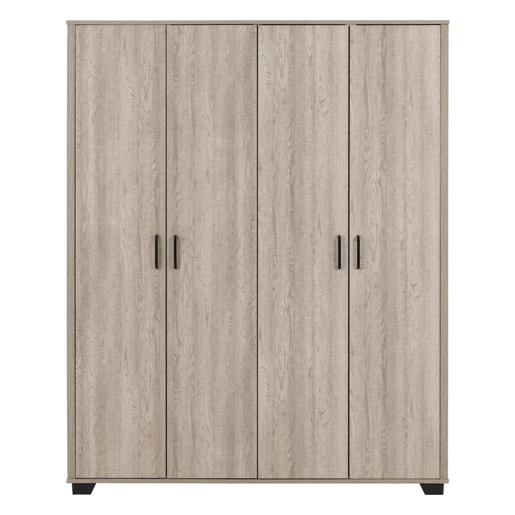 Wooden Wardrobe With 4 Doors - Oliver