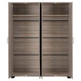 Wooden Wardrobe With 4 Doors - Oliver