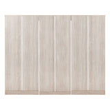 Wooden Wardrobe With 6 Doors And 2 Drawers - Malvern