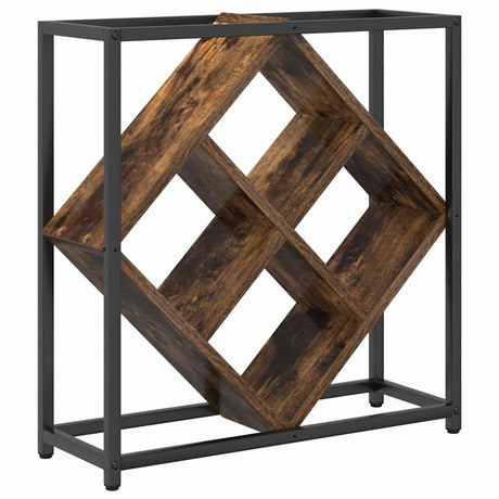 Wooden Wine Rack 51cm Wide With Metal Frame - Vantage Home