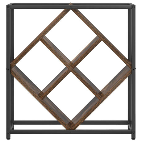 Wooden Wine Rack 51cm Wide With Metal Frame - Vantage Home