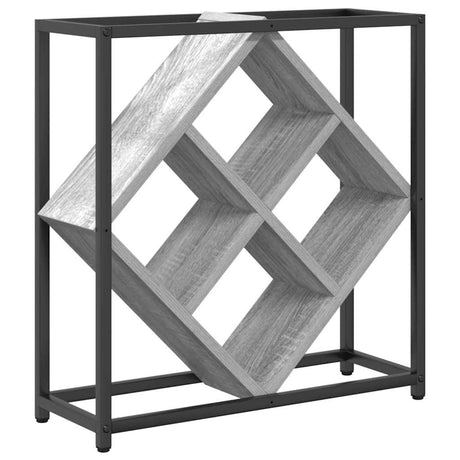 Wooden Wine Rack 51cm Wide With Metal Frame - Vantage Home