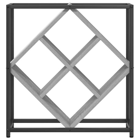 Wooden Wine Rack 51cm Wide With Metal Frame - Vantage Home