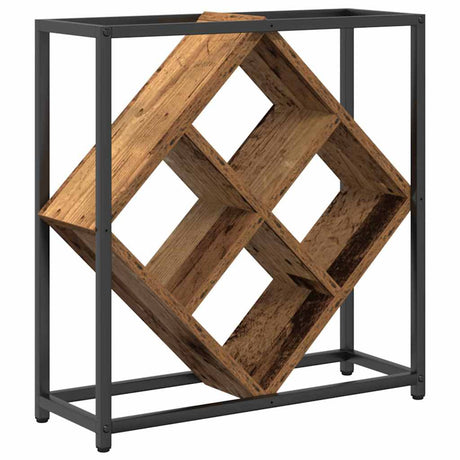 Wooden Wine Rack 51cm Wide With Metal Frame - Vantage Home