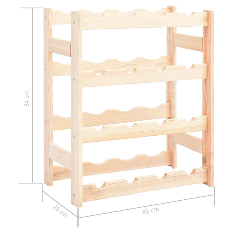 Wooden Wine Rack for 16 Bottles - Vantage Home