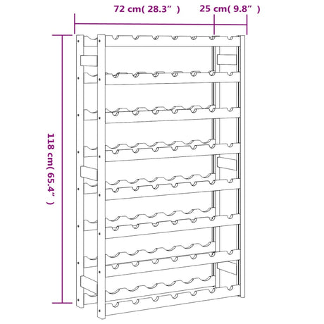 Wooden Wine Rack for 56 Bottles - Vantage Home