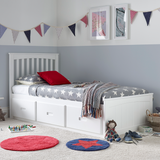 Wooden Wooden Single Bed With 3 Drawers - Quest