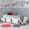 Wooden Wooden Single Bed With 3 Drawers - Quest
