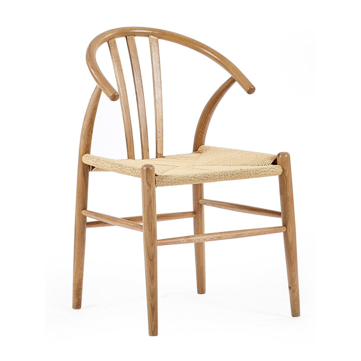 Woven Dining Chairs in Set Of 2 With Wooden Frame - Symi