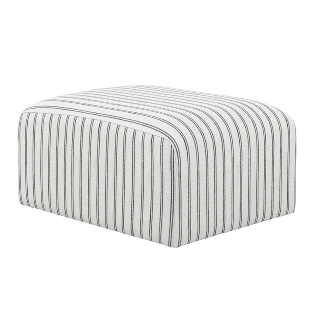 Woven Pouffe Chalk Stripe - Ryder