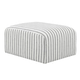 Woven Pouffe Chalk Stripe - Ryder