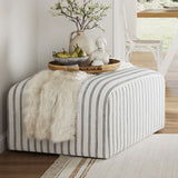 Woven Pouffe Chalk Stripe - Ryder