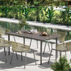 WPC Outdoor Garden Dining Table for 6 People - Velmora