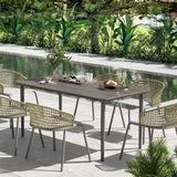 WPC Outdoor Garden Dining Table for 6 People - Velmora